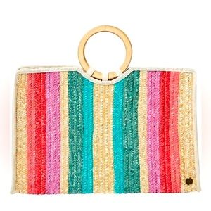 Live It Up - Straw tote Bag new without tags